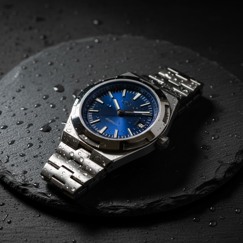 SILO Blue Dial slate macro 3