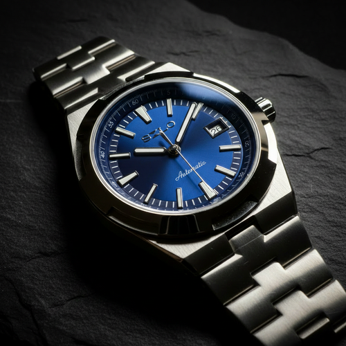 SILO Blue Dial slate macro with Automatic